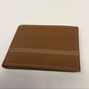 TIMBERLAND MENS LEATHER WALLET IN TAN LIGHT BROWN NWOT